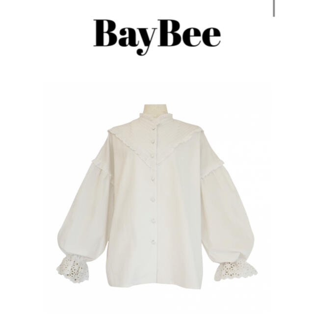 Bay Bee  baybeeピンタック　フリルブラウス　ベイビートップス