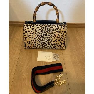 グッチ(Gucci)の（専用）GUCCI ニムフェア　ハラコ　レオパード　2way(ハンドバッグ)