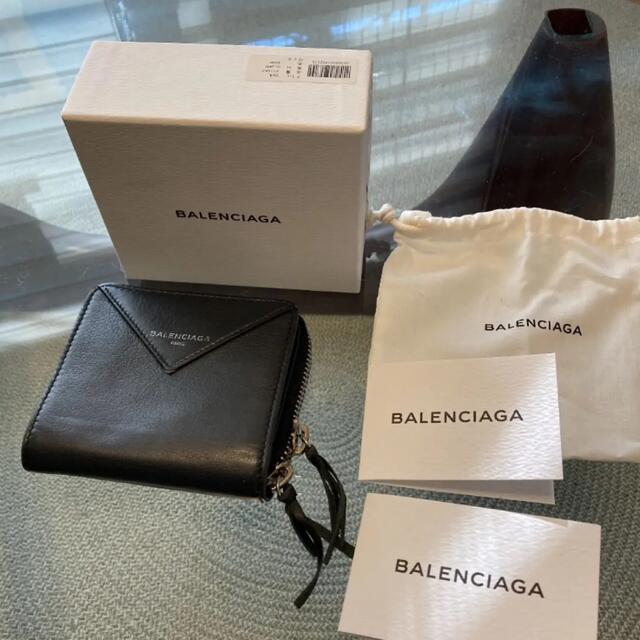 Balenciaga - BALENCIAGA バレンシアガ 二つ折り財布☆刻印有☆箱付属