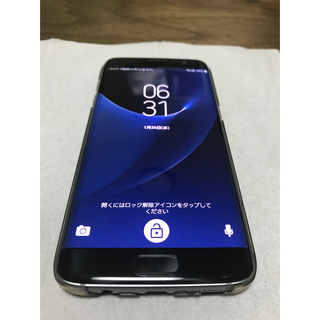 ギャラクシー(Galaxy)の限定特価 美品 SC-02H Galaxy S7 edge ブラック32GB(スマートフォン本体)