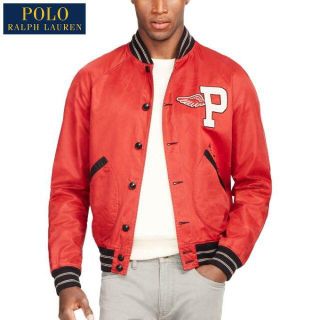 ポロラルフローレン(POLO RALPH LAUREN)のレア　ポロ ラルフローレン リバーシブル VARSITY スタジャン Pウイング(スカジャン)