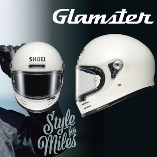 全商品オープニング価格！ 新品 XL ヘルメット オフホワイト グラムスター Glamster SHOEI ヘルメット/シールド 