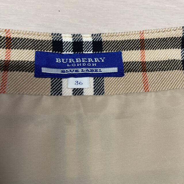 BURBERRY(バーバリー)のBurberry BLUE LABLE バーバリー　チェック　スカート　36 S レディースのスカート(ミニスカート)の商品写真