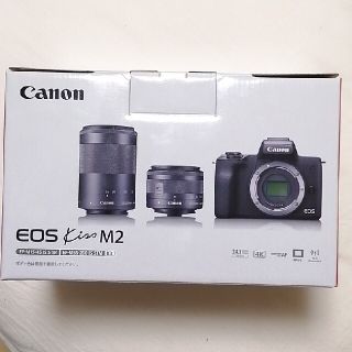 キヤノン(Canon)のEOS Kiss M2 ダブルズームキット [ホワイト](デジタル一眼)