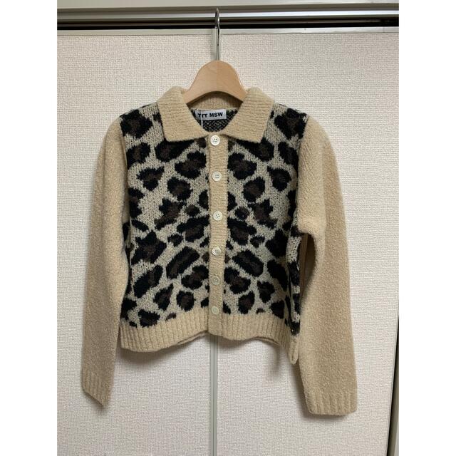 TTT_MSW 21AW leopard cardigan S size 【年中無休】 51.0%OFF www