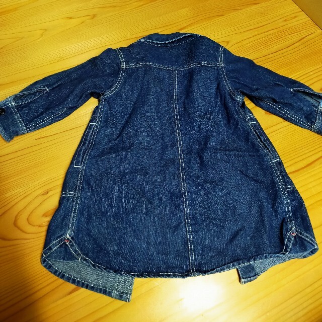 BREEZE(ブリーズ)のBREEZE　デニムシャツワンピ　80 キッズ/ベビー/マタニティのキッズ服女の子用(90cm~)(ワンピース)の商品写真