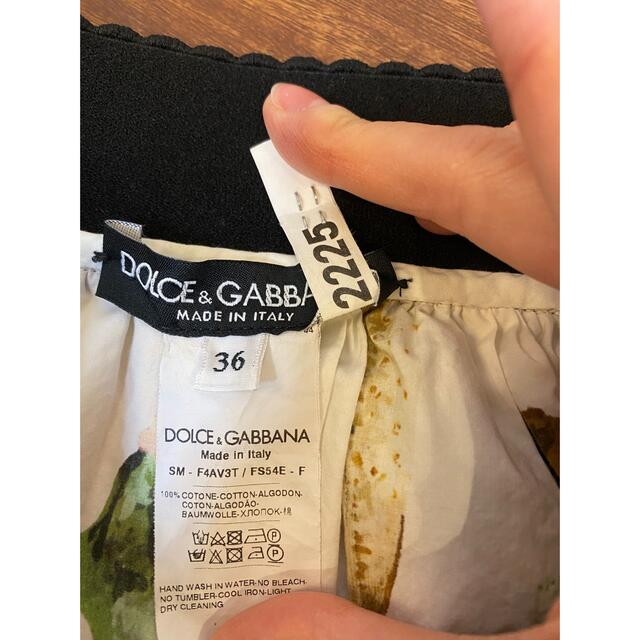DOLCE&GABBANA(ドルチェアンドガッバーナ)のドルチェ&ガッバーナ　サイズ36  S レディースのスカート(ひざ丈スカート)の商品写真
