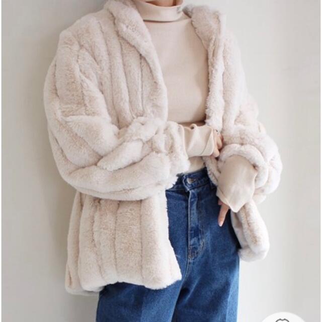 OHOTORO(オオトロ)のF.DOM  NUEbyas エコファージャケット 韓国ファッション レディースのジャケット/アウター(毛皮/ファーコート)の商品写真