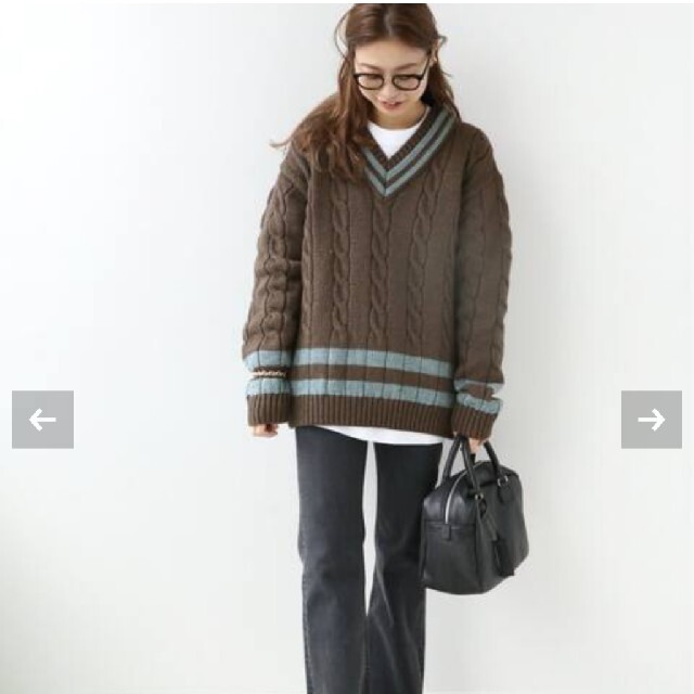 JOURNAL STANDARD(ジャーナルスタンダード)の【Oldderby Knitwear】Vネックニットプルオーバー◆ レディースのトップス(ニット/セーター)の商品写真