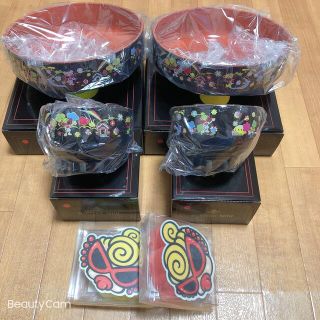 ヒステリックミニ(HYSTERIC MINI)のヒステリックミニ　ノベルティ　和風ボウル&和風茶碗　赤各2個4点セット(その他)