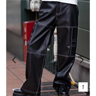 エックスガール(X-girl)のX-girl LEATHER WORK PANTS(ワークパンツ/カーゴパンツ)