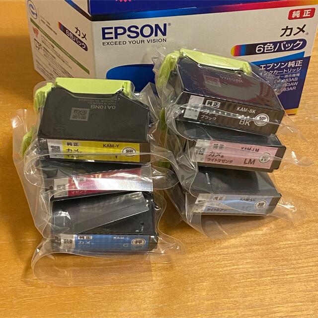 EPSON(エプソン)のエプソン インクカートリッジ KAM-6CL カメ EP-881Aシリーズ 6色 インテリア/住まい/日用品のオフィス用品(その他)の商品写真