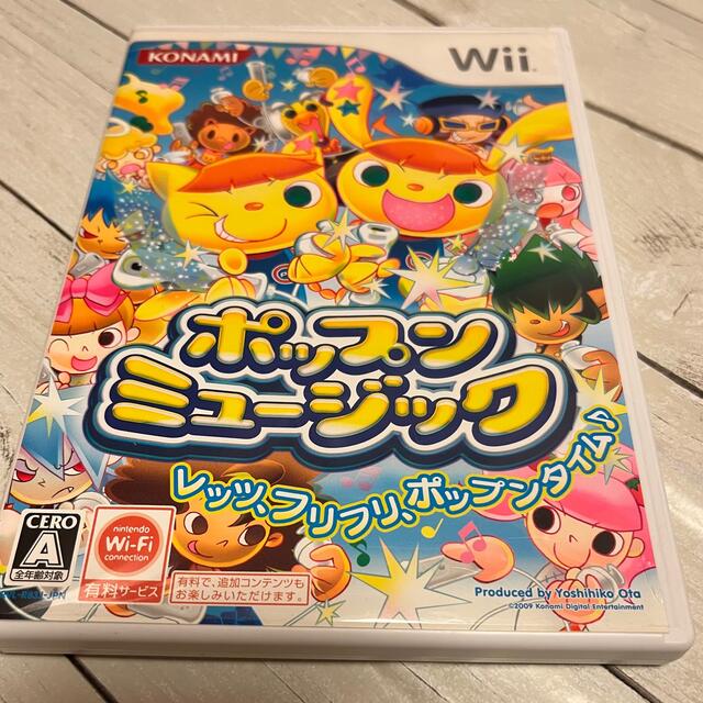 KONAMI(コナミ)のポップンミュージック Wii エンタメ/ホビーのゲームソフト/ゲーム機本体(家庭用ゲームソフト)の商品写真