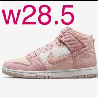 ナイキ(NIKE)のw28.5 NIKE DUNK HIGH PINK ナイキ ダンク ピンク(スニーカー)