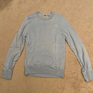 アバクロンビーアンドフィッチ(Abercrombie&Fitch)のアバクロ　セーター　水色　青(ニット/セーター)