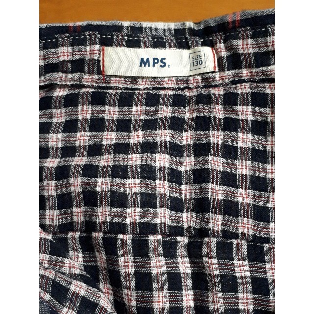 Right-on(ライトオン)のMPS  チェックシャツ　130 キッズ/ベビー/マタニティのキッズ服男の子用(90cm~)(ブラウス)の商品写真