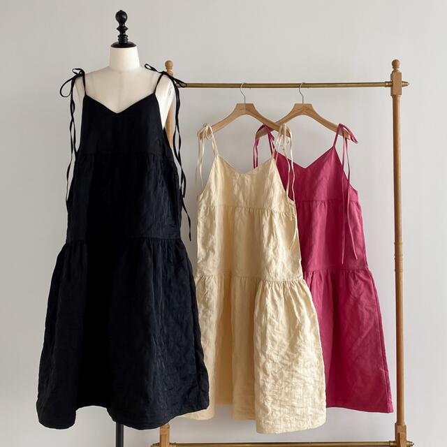 【新品未使用】searoomlynn ナイロンキルティングドレス ブラック