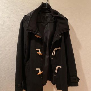 ショート丈ダッフルコート　【黒】(ダッフルコート)