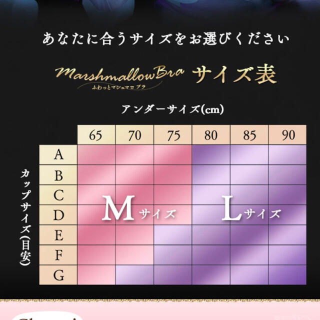 ふわっとマシュマロブラMサイズ　3つセット