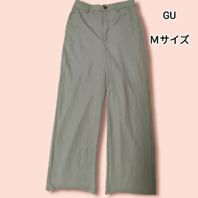 ◆GU カットソーストレートパンツ Mサイズ◆ | フリマアプリ ラクマ