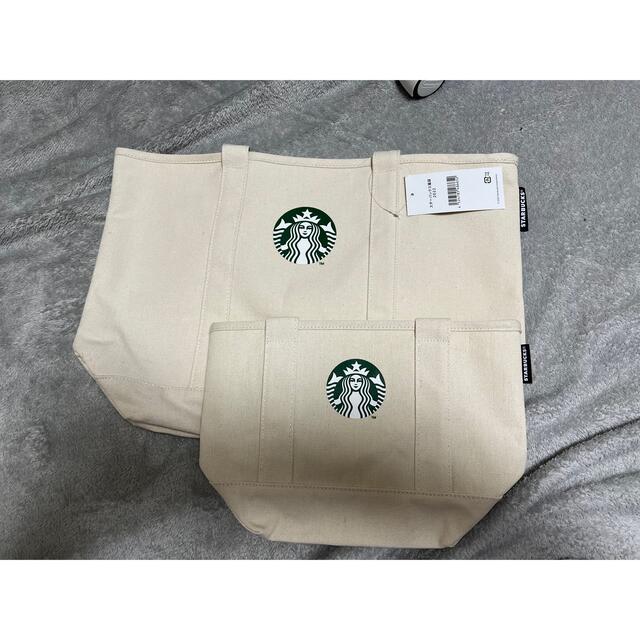 Starbucks Coffee(スターバックスコーヒー)のスターバックス　スタバ　トートバッグ2個セット レディースのバッグ(トートバッグ)の商品写真