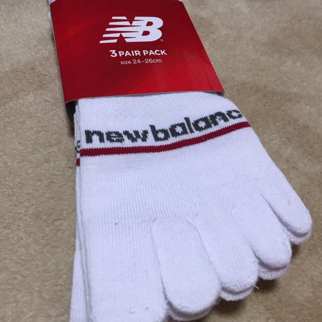 New Balance(ニューバランス)の◆ 靴下 24-26 3足セット メンズの靴/シューズ(その他)の商品写真