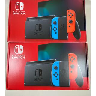 ニンテンドースイッチ(Nintendo Switch)の【新品】Nintendo Switch ネオンカラー 2台(家庭用ゲーム機本体)