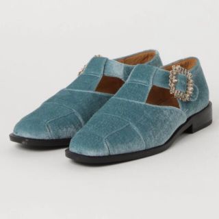 F-TROUPE SA019 VELVET SANDAL SHOE(ローファー/革靴)