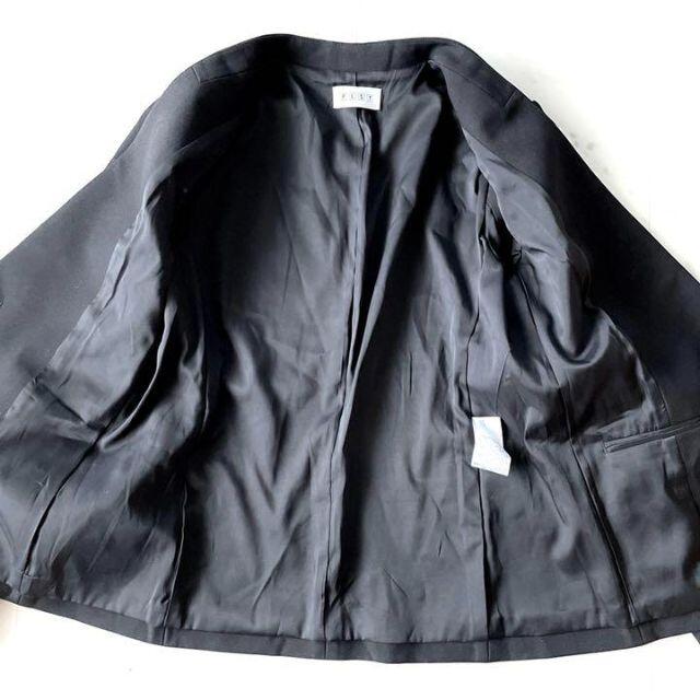 PLST(プラステ)の極美品♪プラステ PLST ウォームリザーブ カラーレスジャケット ブラック M レディースのジャケット/アウター(テーラードジャケット)の商品写真