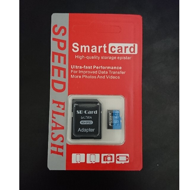 MicroSDカード 64GB (ALUNX製) スマホ/家電/カメラのPC/タブレット(PC周辺機器)の商品写真