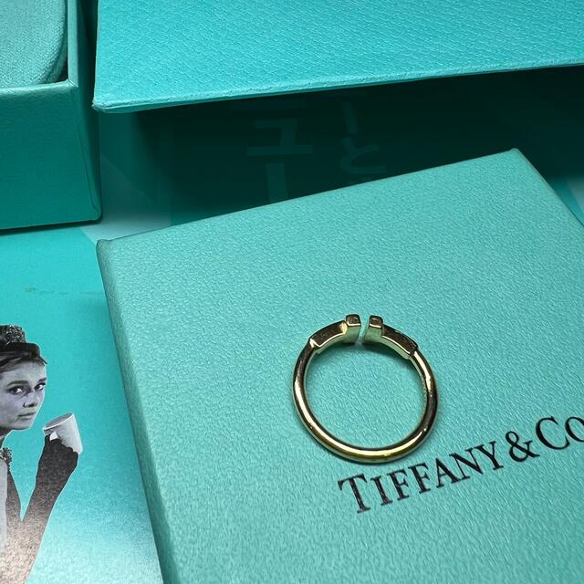 Tiffany & Co.(ティファニー)の正規品 Tiffany ティファニー Tワイヤー 18k ゴールド リング 6号 レディースのアクセサリー(リング(指輪))の商品写真