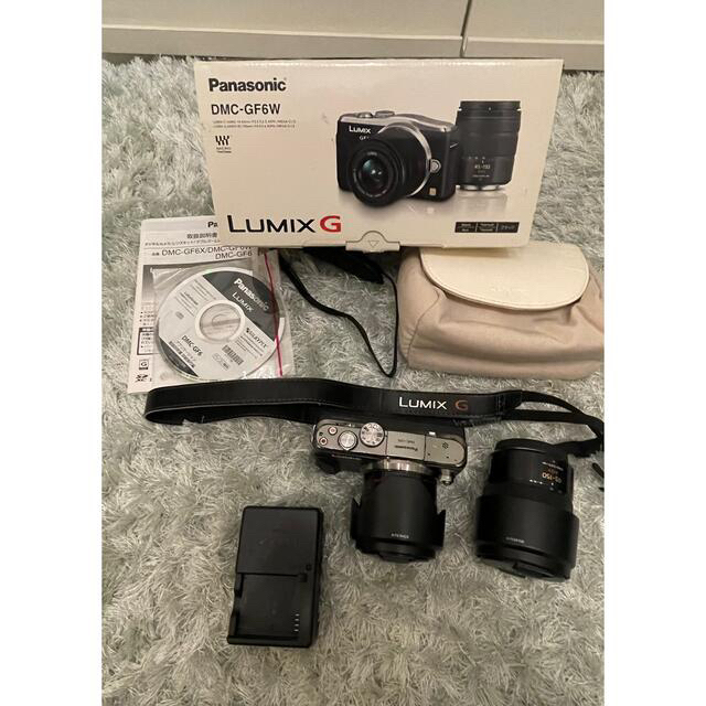 Panasonic(パナソニック)のPanasonic DMC−GF6 DMC-GF6W スマホ/家電/カメラのカメラ(ミラーレス一眼)の商品写真