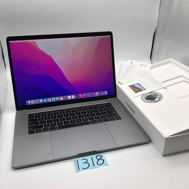 2022新商品 Mac (Apple) 付属品付き 2018 15インチ pro MacBook - ノートPC