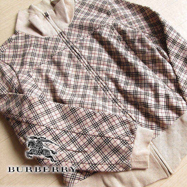 BURBERRY(バーバリー)の美品 38 バーバリーブルーレーベル チェック柄ジャケット ベージュ レディースのジャケット/アウター(その他)の商品写真