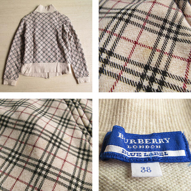 BURBERRY(バーバリー)の美品 38 バーバリーブルーレーベル チェック柄ジャケット ベージュ レディースのジャケット/アウター(その他)の商品写真