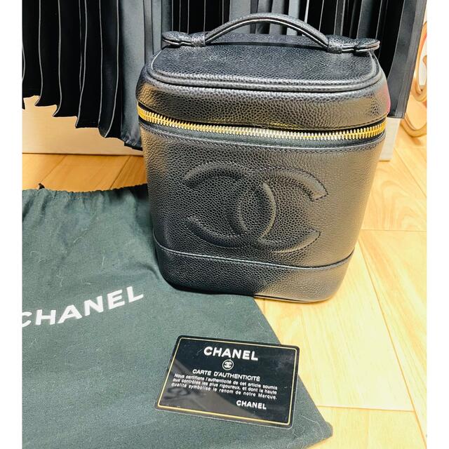CHANEL(シャネル)のみい様　専用　シャネル　バニティ　キャビアスキン　美品　ヴィンテージ レディースのバッグ(ハンドバッグ)の商品写真