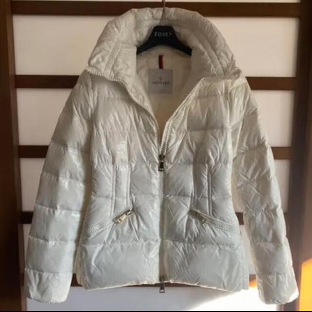 MONCLER DAPHNE ダーフィン ホワイト ダウン ロングコート ファー