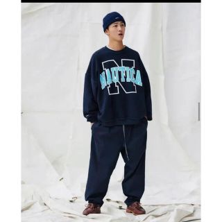 値引き新品NAUTICAノーティカ Sweat  チャコールトレーナースウェット