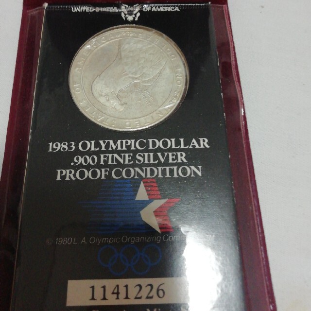 1980年 オリンピック記念コイン エンタメ/ホビーの美術品/アンティーク(貨幣)の商品写真