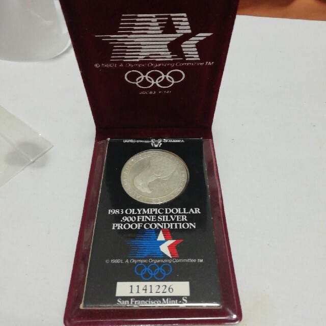 1980年 オリンピック記念コイン エンタメ/ホビーの美術品/アンティーク(貨幣)の商品写真