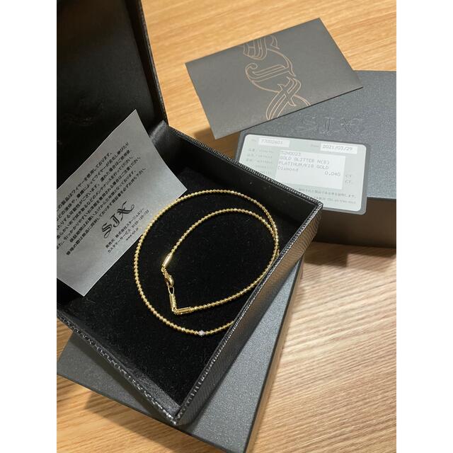 ネックレスSJX 750 GOLDGLITTER NECKLACE (S) K18 最安値