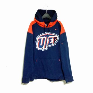 ナイキ(NIKE)の希少 90's NIKE × UTEP プルオーバーパーカー 90s(パーカー)