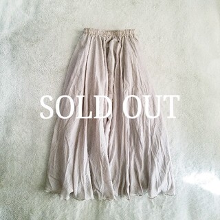 [le : ciel] cotton linen skirt(ロングスカート)