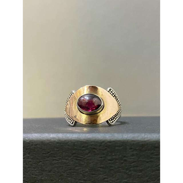 アンティーク ビンテージ カラーストーン リング 指輪 13号 レディースのアクセサリー(リング(指輪))の商品写真