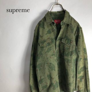 シュプリーム(Supreme)のsupreme シュプリーム  カモフラ　フィールドシャツ　長袖　迷彩　メンズ(シャツ)