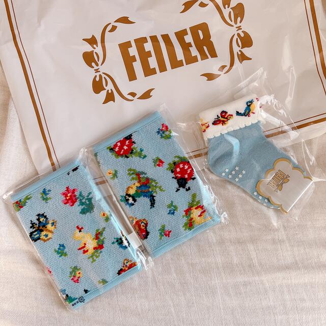 FEILER - 定価¥8,360セット売り 新品未使用 フェイラー よだれパッド 靴下 ベビーの通販 by gmgm｜フェイラーならラクマ