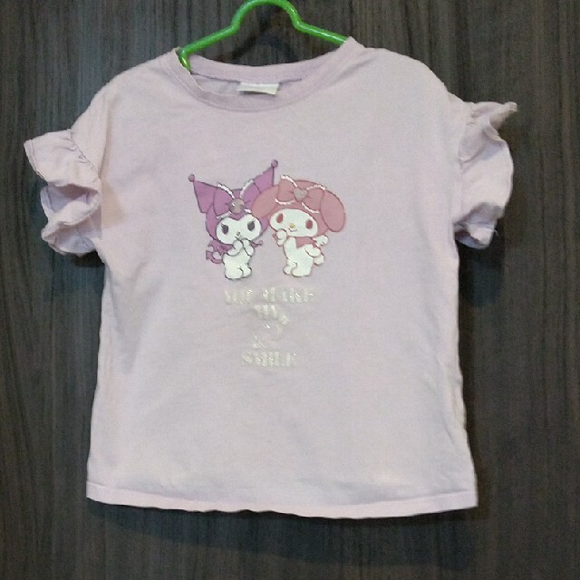 GU(ジーユー)のジーユー マイメロTシャツ 130cm キッズ/ベビー/マタニティのキッズ服女の子用(90cm~)(Tシャツ/カットソー)の商品写真