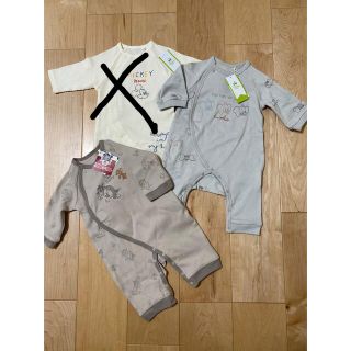 【ri様専用】子供服(ロンパース2枚セット) 60〜70cm(ロンパース)