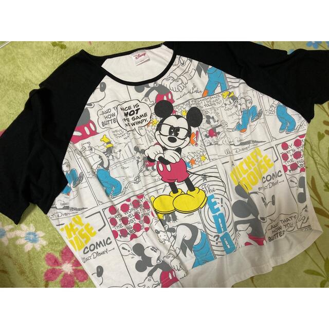 Disney(ディズニー)の300円　レディース　ミッキー　ビックシルエットTシャツ　ディズニー レディースのトップス(Tシャツ(半袖/袖なし))の商品写真