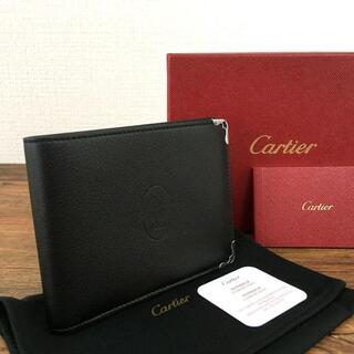 Cartier - 未使用品 Cartier 札入れ ブラック レザー マストライン 18